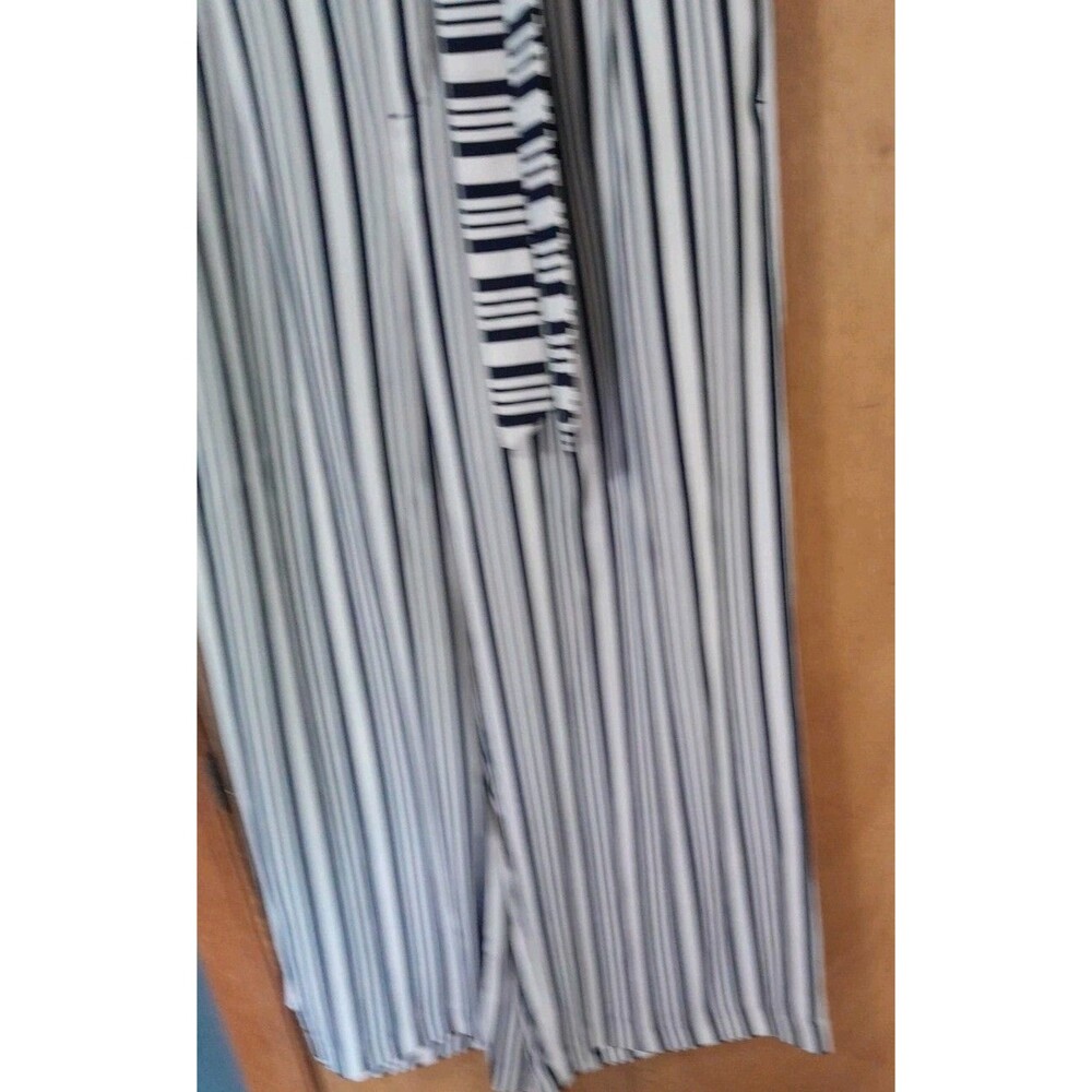 Philosophy-Republic  Size M Womans Capris-Front Black/White Tie Wide Leg - Picture 4 of 9